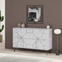 Hanah Home Dune - Carrara Consola Blanca